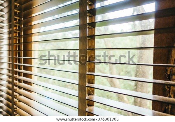 Blinds Window Decoration Interior Room Vintage Stock Photo Edit