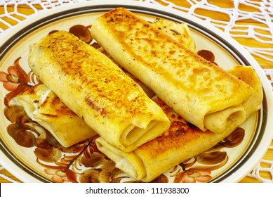 Blintzes (cheese pancakes)