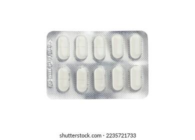 Blister pack of pills isolated from background - Powered by Shutterstock