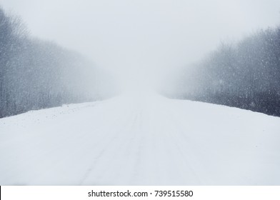 Blizzard road