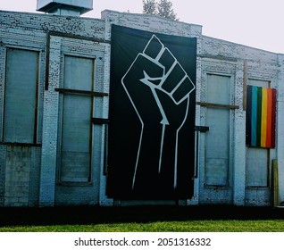 BLM Banner At The Yard In Beacon, NY