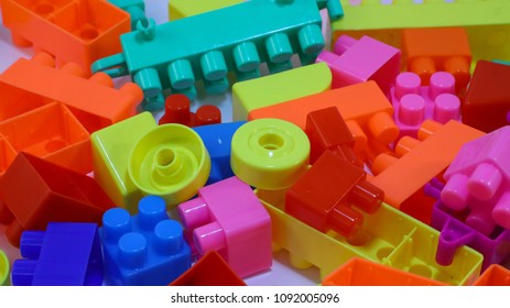 Block Pieces Can Be Assembled Connected Stock Photo 1092005096 ...