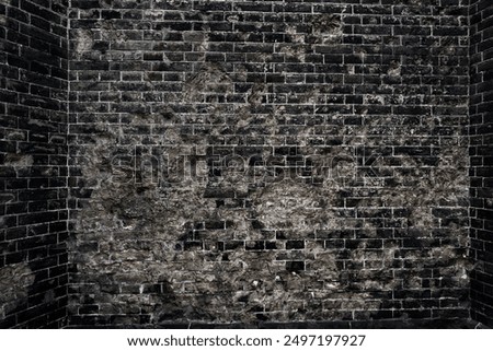 Block wall backdrop, wall art design. Wall with brick texture for banner. Texture of stone wall. Brickwork background for design. Grungy brickwall.