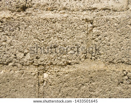 block wall. Old concrete block wall background and texture