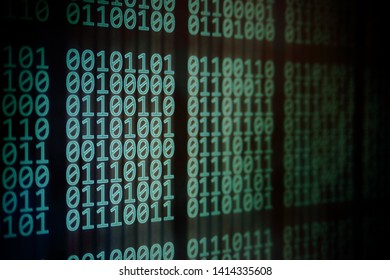 Blockchain data matrix. information blocks motion downward leaving light trails. information science technology binary numerals styles. personal information privacy protection and security. 
