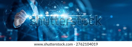 Blockchain developer drawing network connection and decentralized ledgers for blockchain solutions, ensuring transparency, secure transactions, and global networking via distributed networks.