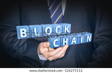 Blockchain security computer encryption concept for online banking and secure payment technology.