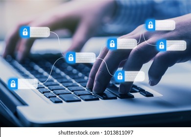 Blockchain technology concept
