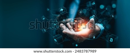 Blockchain Technology Concept, Revolutionizing Industries, Exploring the Boundless Potential of Blockchain Technology for Secure, Decentralized Transactions and Immutable Digital Data Management