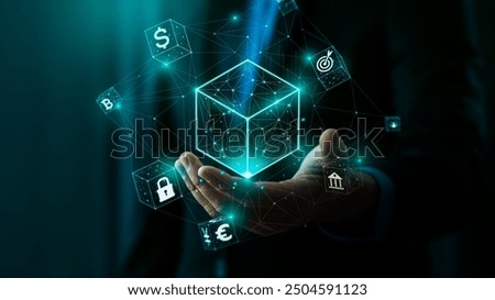 Blockchain Technology Concept, Revolutionizing Industries, Exploring the Boundless Potential of Blockchain Technology for Secure, Decentralized Transactions and Immutable Digital Data Management