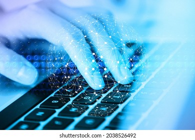 Blockchain technology, cryptography, NFT, technology and internet application scenarios - Shutterstock ID 2038526492