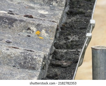 Blocked Gutters On A Pitched Roof