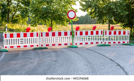 Blocking Road Or Road Closed