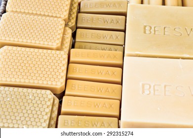Blocks Of Beeswax In A Basket