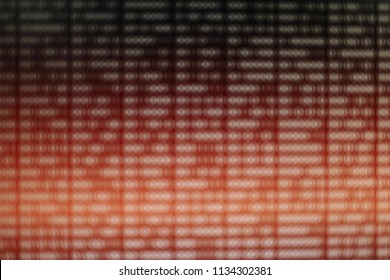 blocks of binary data. Blockchain concept. red background with computer digital binary code bit number one and zero text. computer problems concept.
