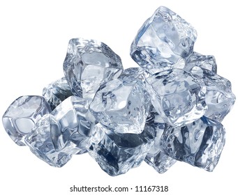 Ice Cubes Isolated On White Background Stock Photo 7270009 | Shutterstock