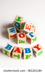 blocks with letters