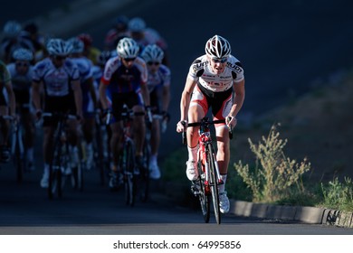 BLOEMFONTEIN, SOUTH AFRICA - NOVEMBER 7: Unidentified Cyclist During The Annual OFM Classic Cycle Race On November 7, 2010 In Bloemfontein, South Africa.