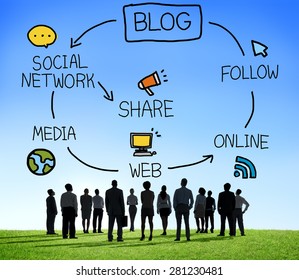 Blog Blogging Comunication Connect Data Social Concept