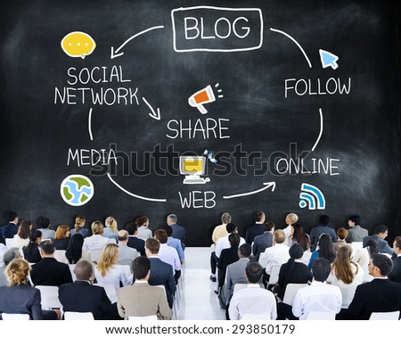 Blog Blogging Comunication Connect Data Social Concept