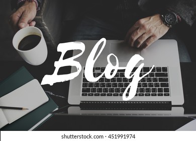 Blog Social Media Information Connect Concept