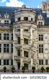 Blois, Loir-et-Cher / France - August 11th, 2009: The Spiral Staircase Of The Chateau De Blois