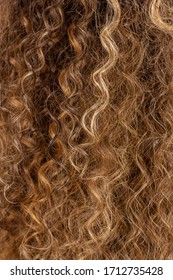 Blond Brown Ombre Curly Hair Afro Background Texture