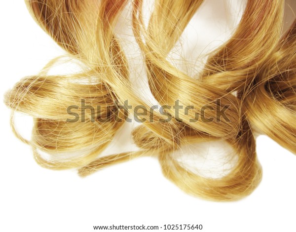 Blond Curly Highlight Hair Texture Abstract Stock Photo Edit Now