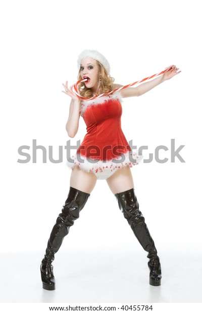 christmas outfits with thigh high boots