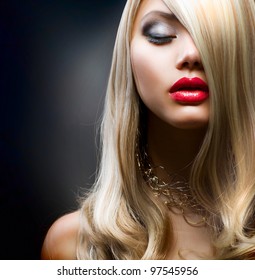Blond Fashion Girl - Shutterstock ID 97545956