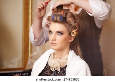 Hair Dresser Rollers Images Stock Photos Vectors Shutterstock