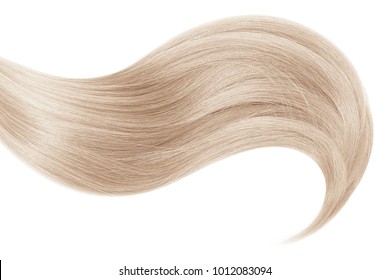 Blond Hair Isolated On White