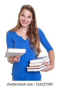 Blond Woman Showing Her Favorite Book