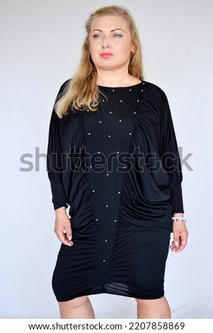 Blonde beutiful model tattoo piercing alternative full leight isolated white background dark back clothes party dress vintge  braided hair smiling expressive laugning confident plus size pretty girl