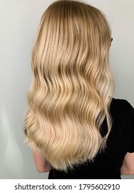 Blonde And Creamy Balayage Highlights