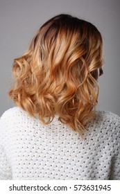 Blonde With Curly Short Hair