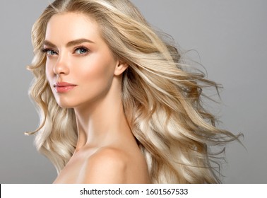 Flat Chest Blonde Curly Hair
