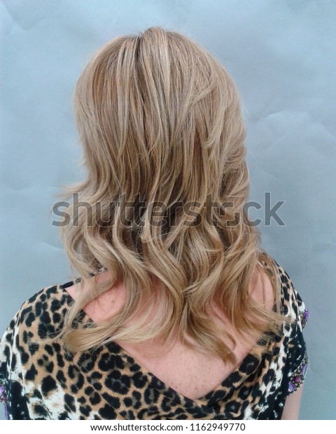 Blonde Girl Haircut Medium Length Hair Stock Photo Edit Now