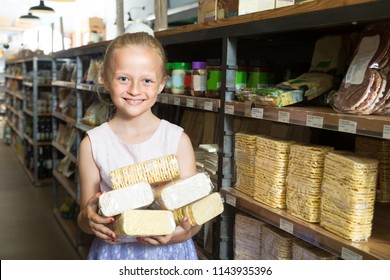 Blonde Girl Posing Cookies Supermarket Stock Photo 1143935396 ...