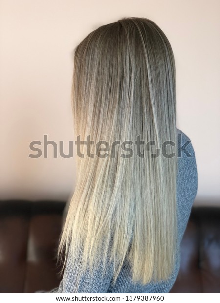 Blonde Hair Ombre Royalty Free Stock Image