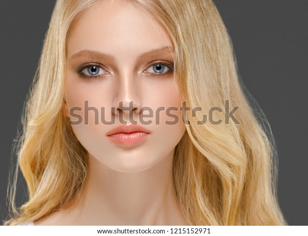 Blonde Hair Woman Beauty Face Skin Stock Photo Edit Now 1215152971