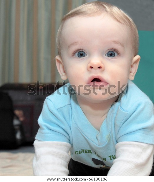 Blonde Haired Blue Eyed Caucasian Baby Stock Photo Edit Now 66130186