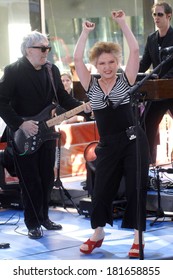 Blondie's Chris Stein, Deborah Harry On Stage For The NBC Today Show Concert With Blondie And Lily Allen, Rockefeller Center, New York, NY, May 25, 2007