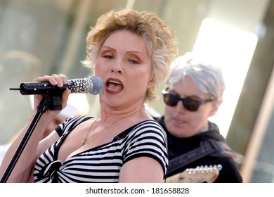 Blondie's Deborah Harry, Chris Stein On Stage For The NBC Today Show Concert With Blondie And Lily Allen, Rockefeller Center, New York, NY, May 25, 2007