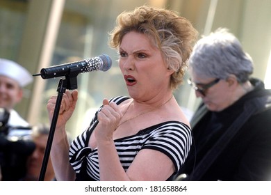 Blondie's Deborah Harry, Chris Stein On Stage For The NBC Today Show Concert With Blondie And Lily Allen, Rockefeller Center, New York, NY, May 25, 2007