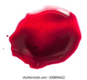 Blood Drop Isolated On White Background