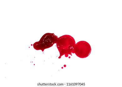 Blood Drops Isolated On White Background Stock Photo 1161097045 ...