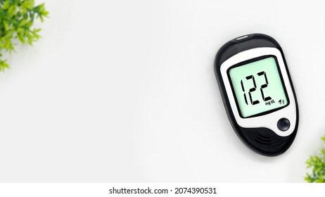 Blood Glucose Meter White Background