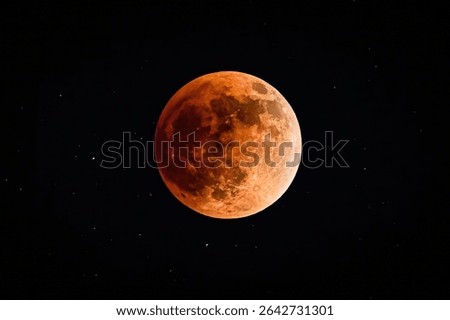Blood Moon Lunar Eclipse shadow