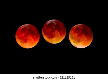 Blood moon of Total Lunar Eclipse 